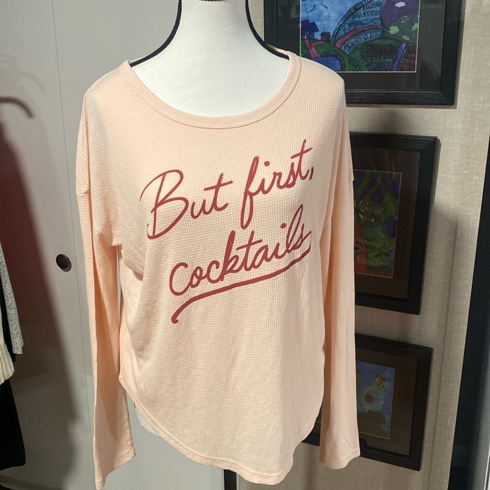 Wildfox - But First Cocktails T-Shirt - Picture 2 of 7